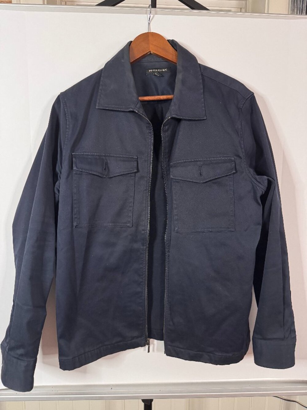 Banana Republic Navy Utility Field Jacket Men’s Medium Full Zip